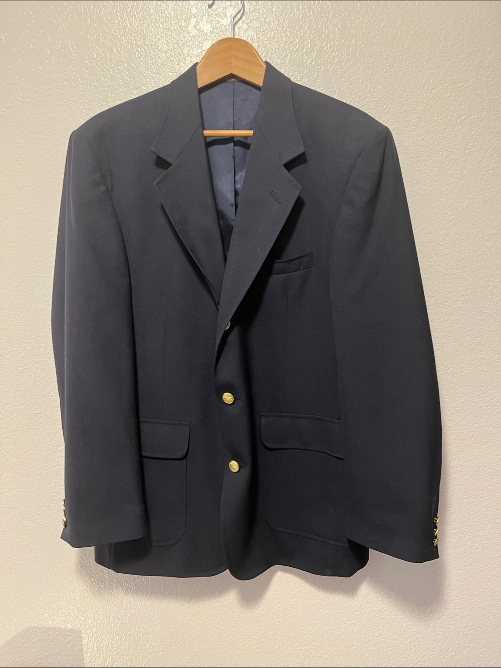 Orvis Navy Sport Coat with Gold Buttons